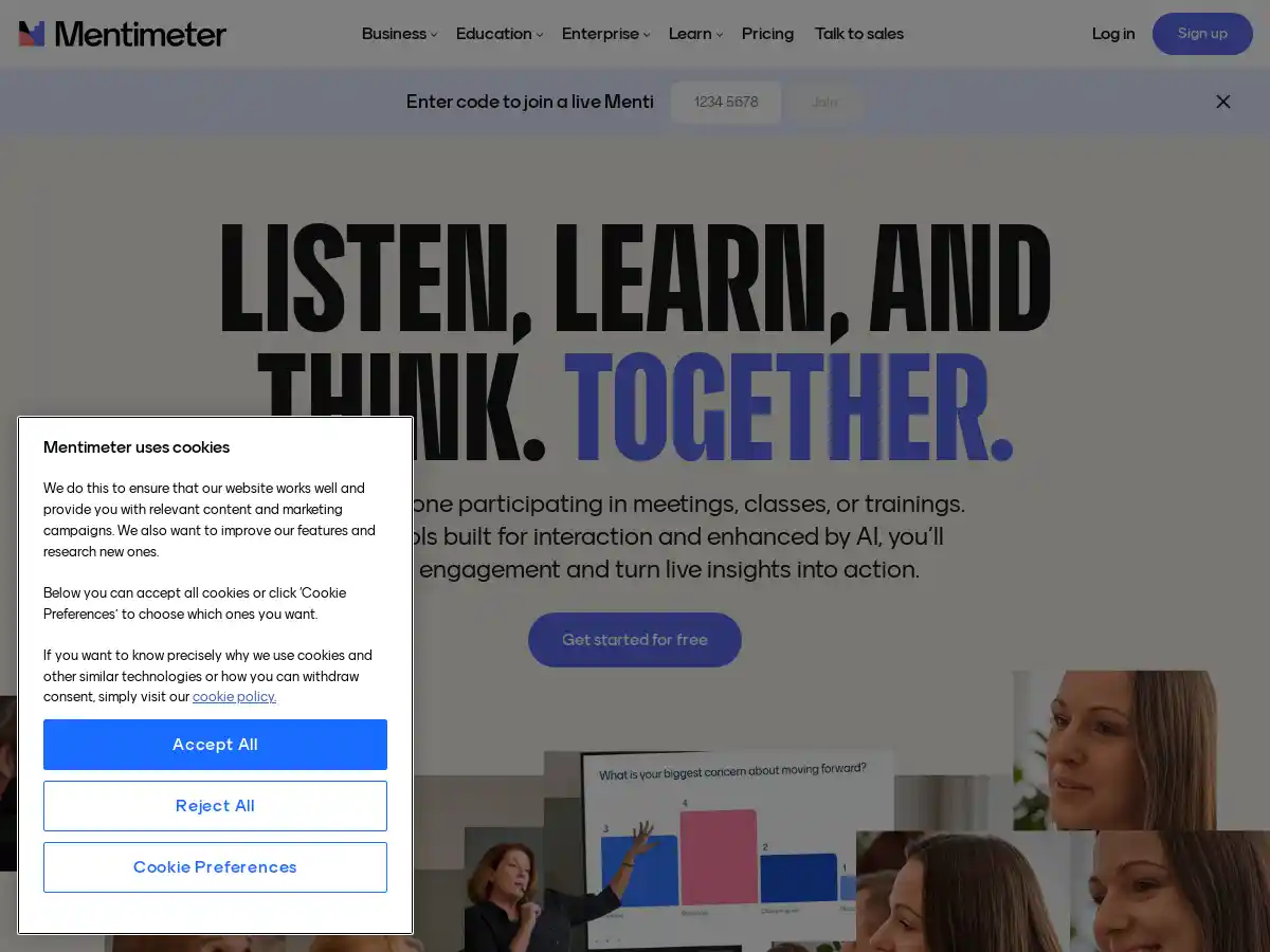 Mentimeter screenshot