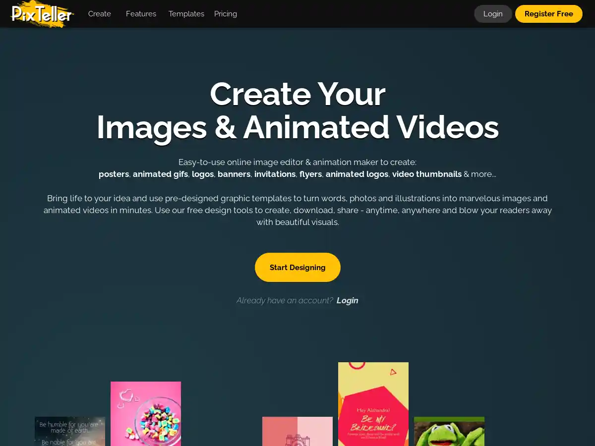 Pixteller screenshot