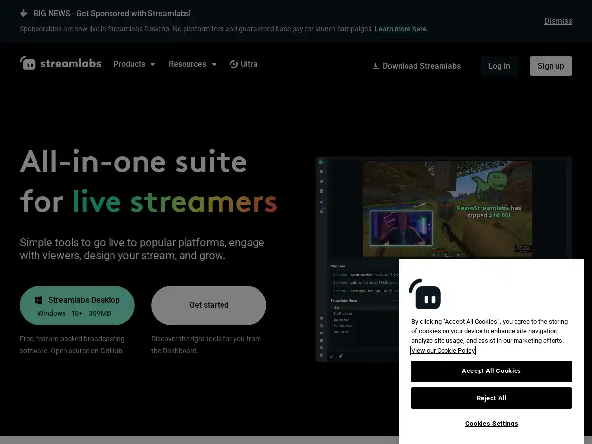 Streamlabs screenshot