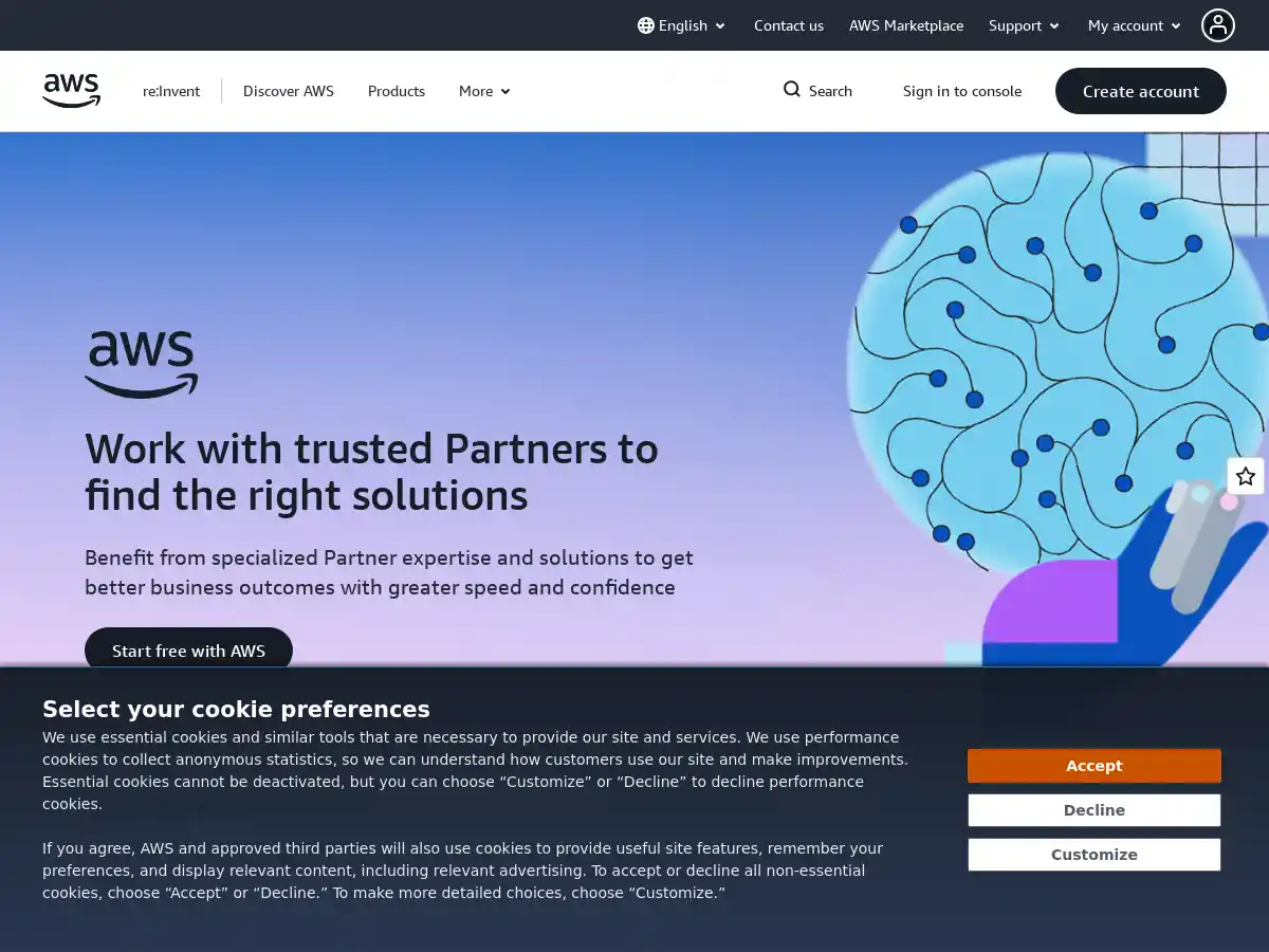 Amazon Web Services screenshot