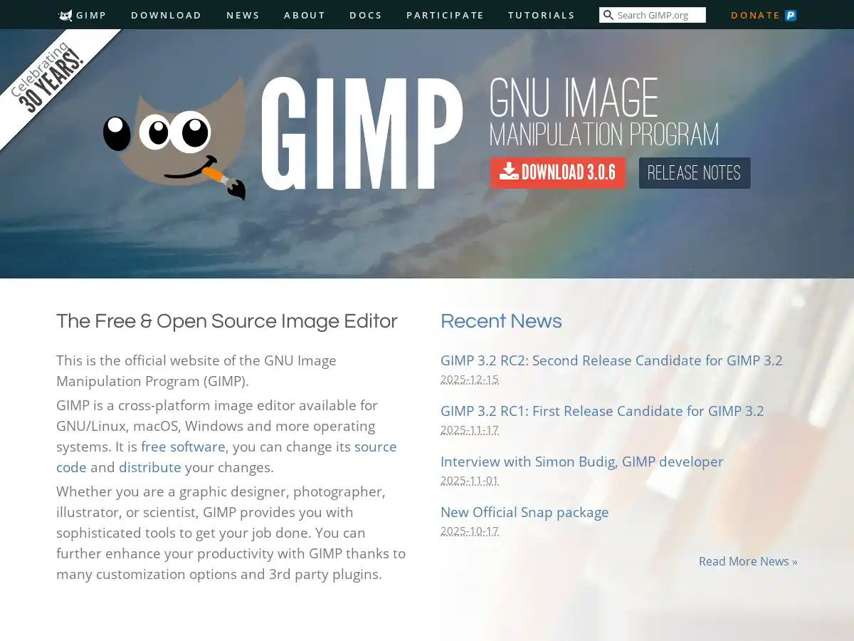 GIMP screenshot