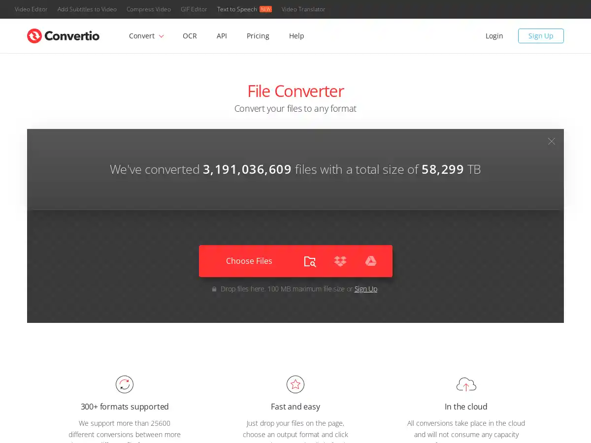 Convertio screenshot