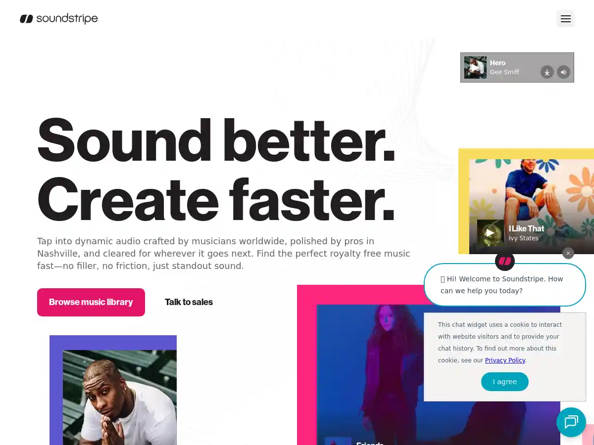 Soundstripe screenshot