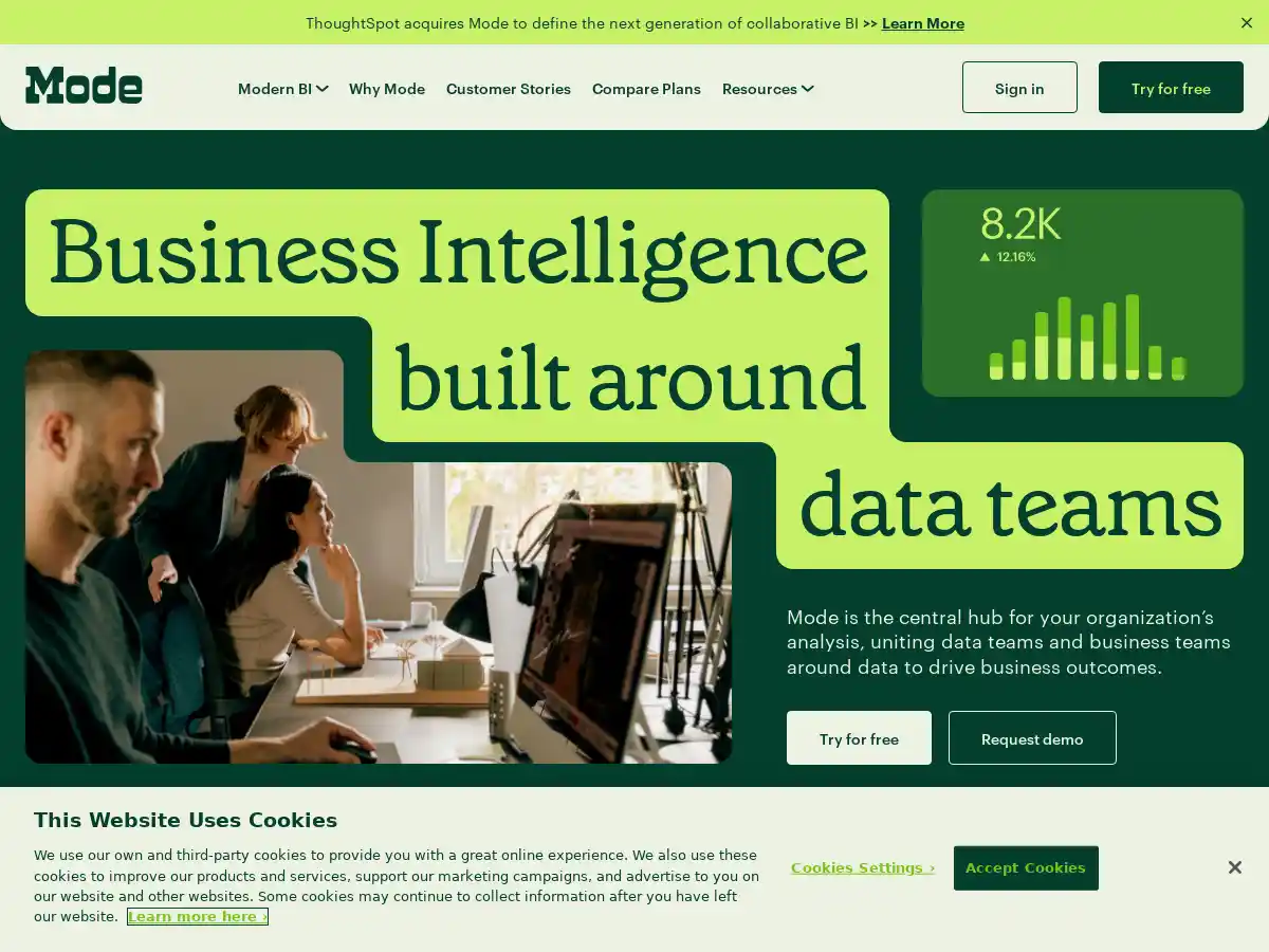 Mode Analytics screenshot