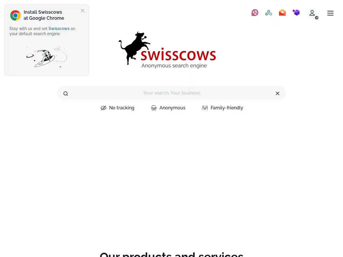 Swisscows screenshot