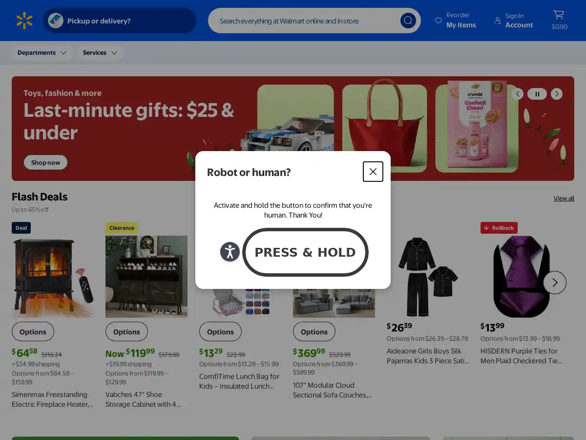 Walmart screenshot