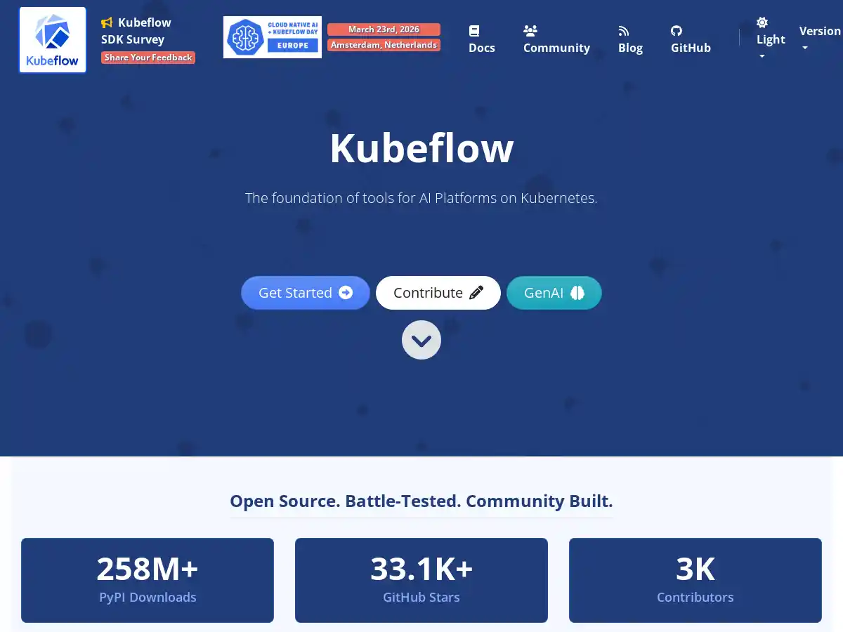 Kubeflow screenshot