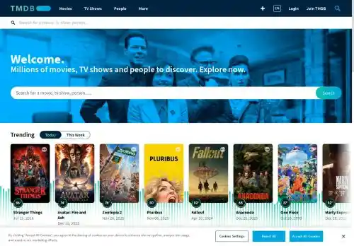 The Movie Database screenshot