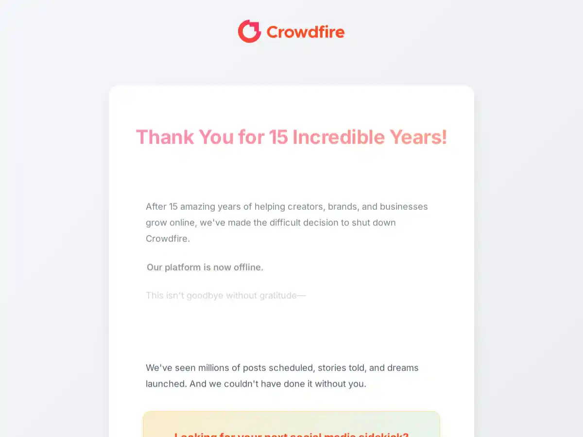 Crowdfire screenshot