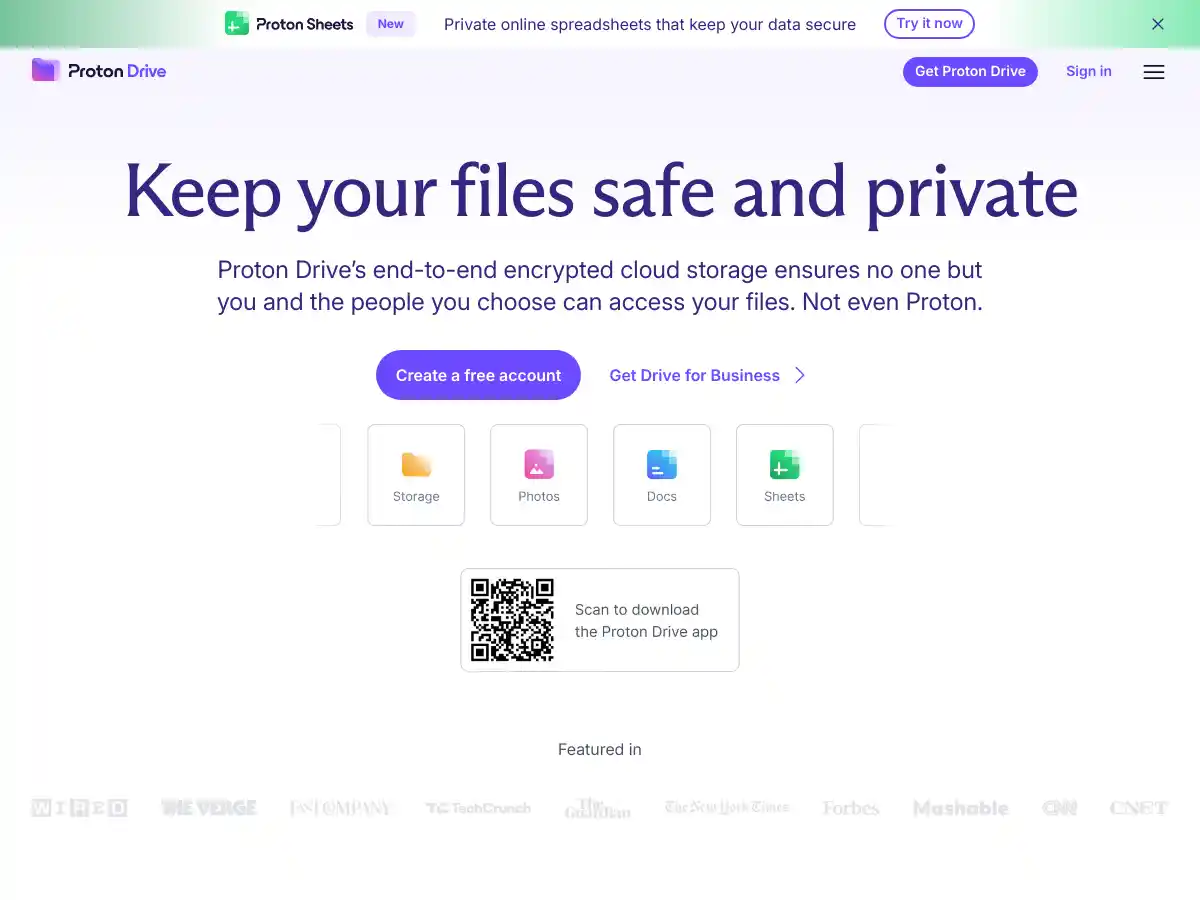 Proton Drive screenshot