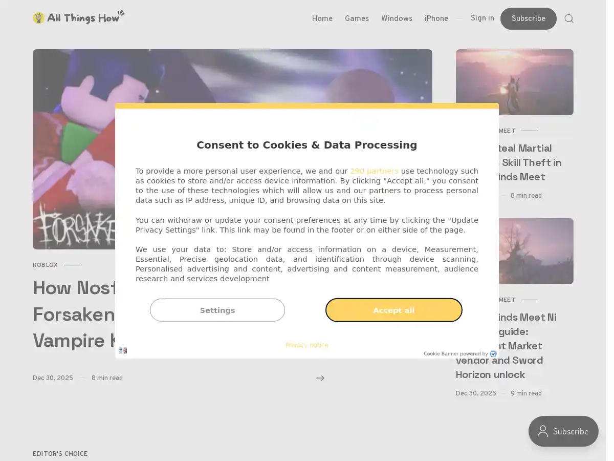 All Things How screenshot