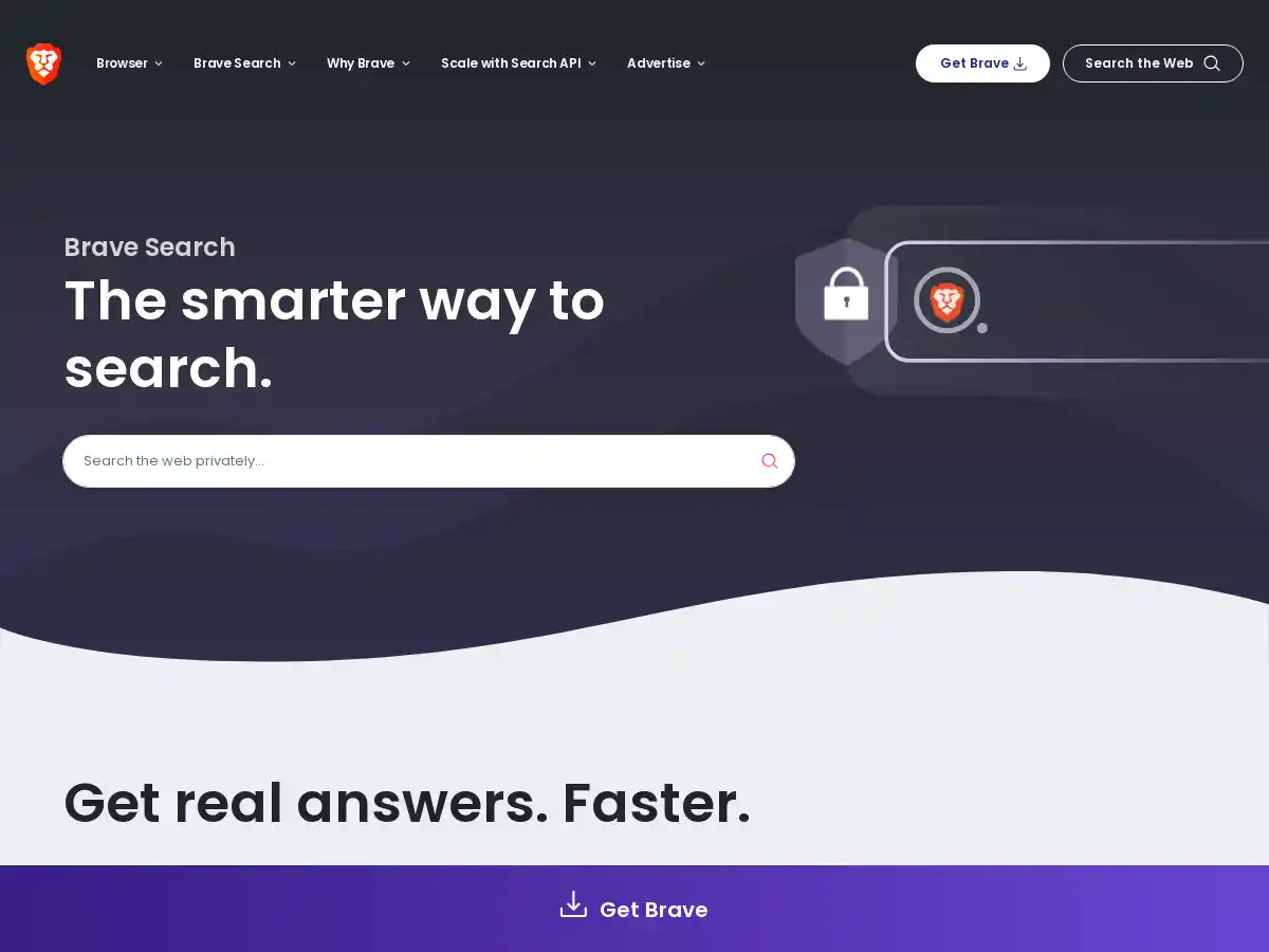 Brave Search screenshot