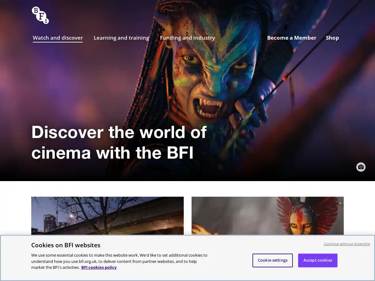 British Film Institute screenshot