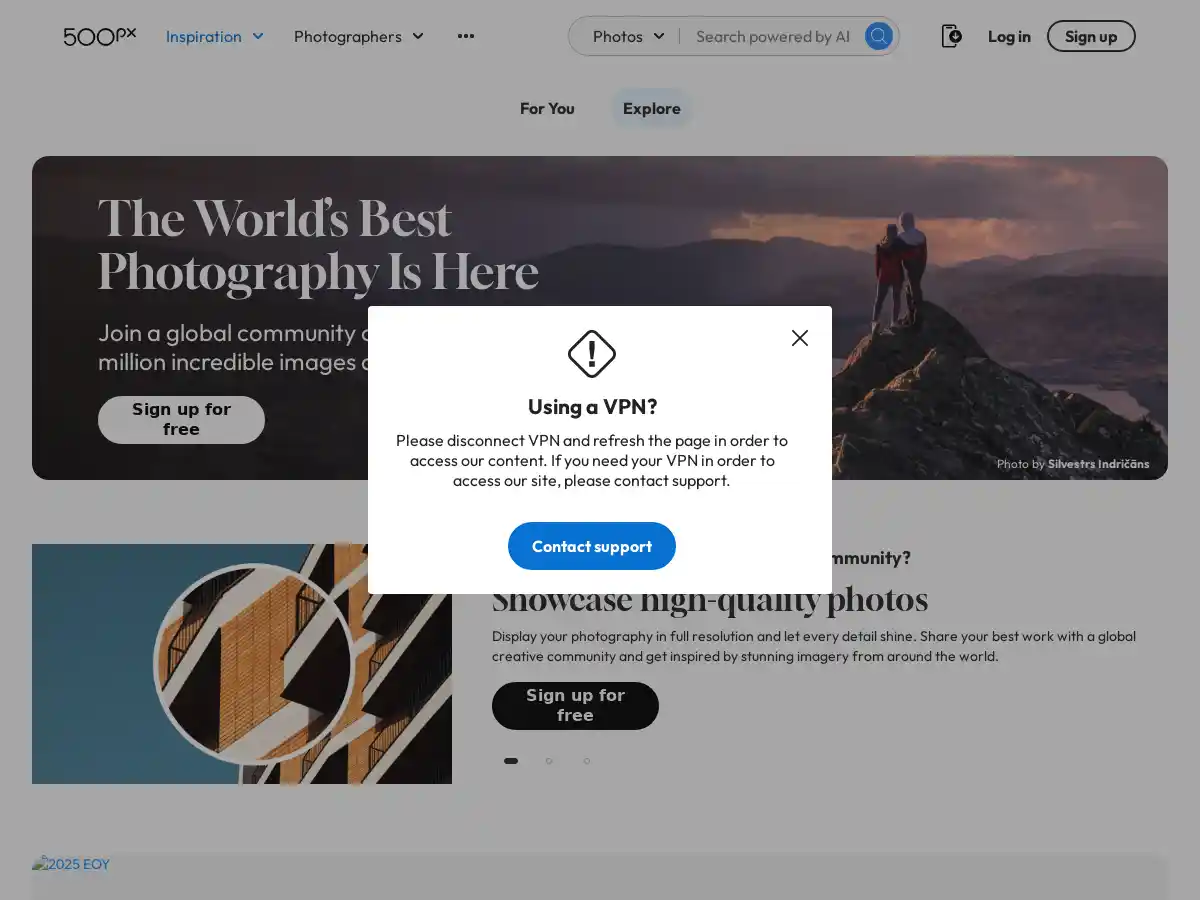 500px screenshot