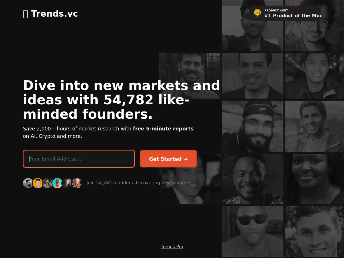 Trends.vc screenshot