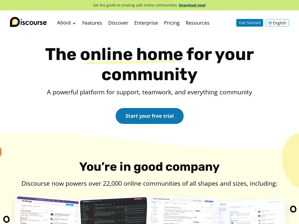 Discourse screenshot