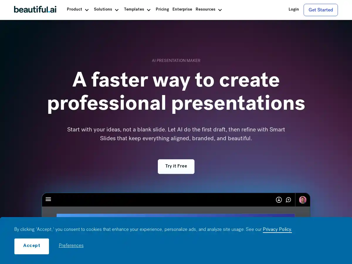 Beautiful.ai screenshot