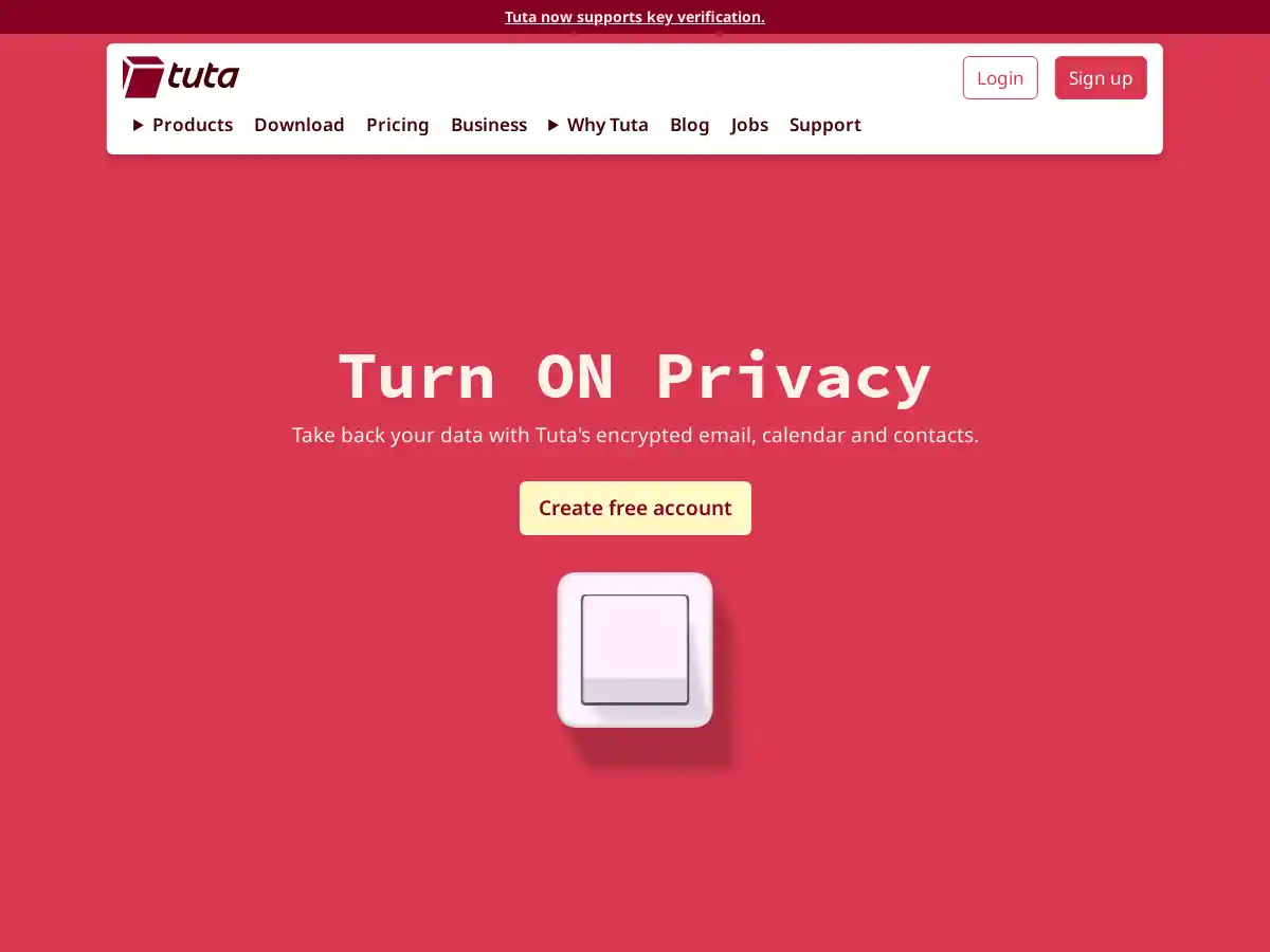 Tutanota screenshot