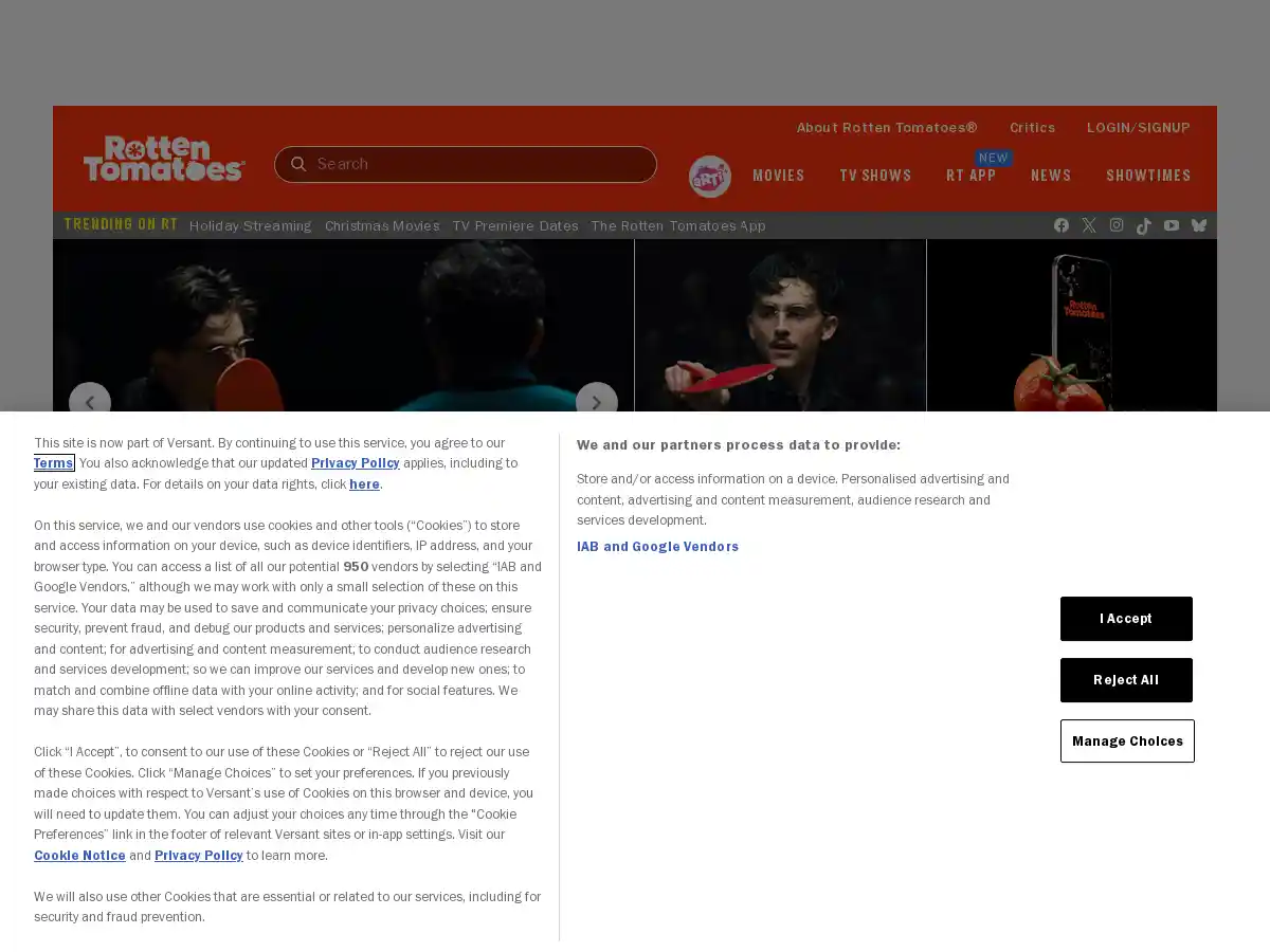 Rotten Tomatoes screenshot