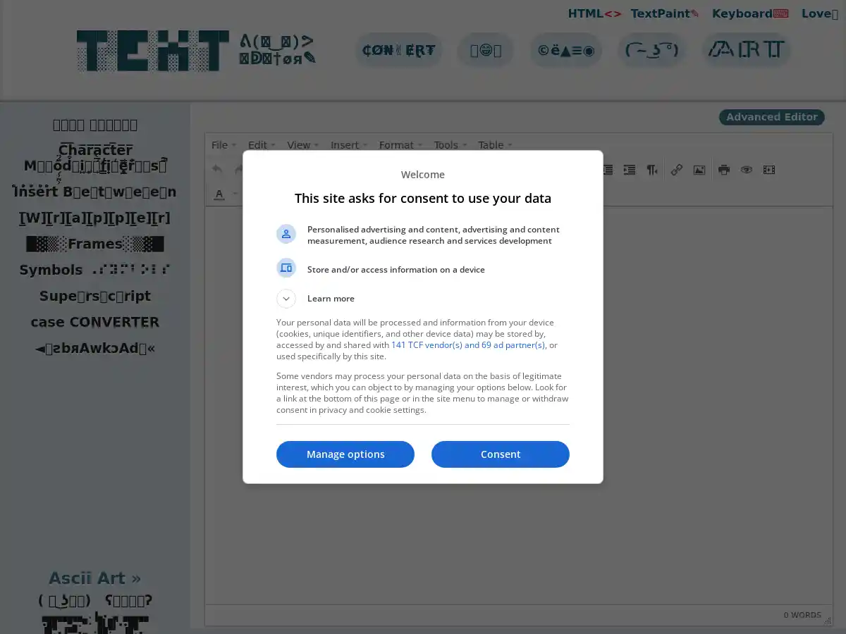 Text Editor screenshot
