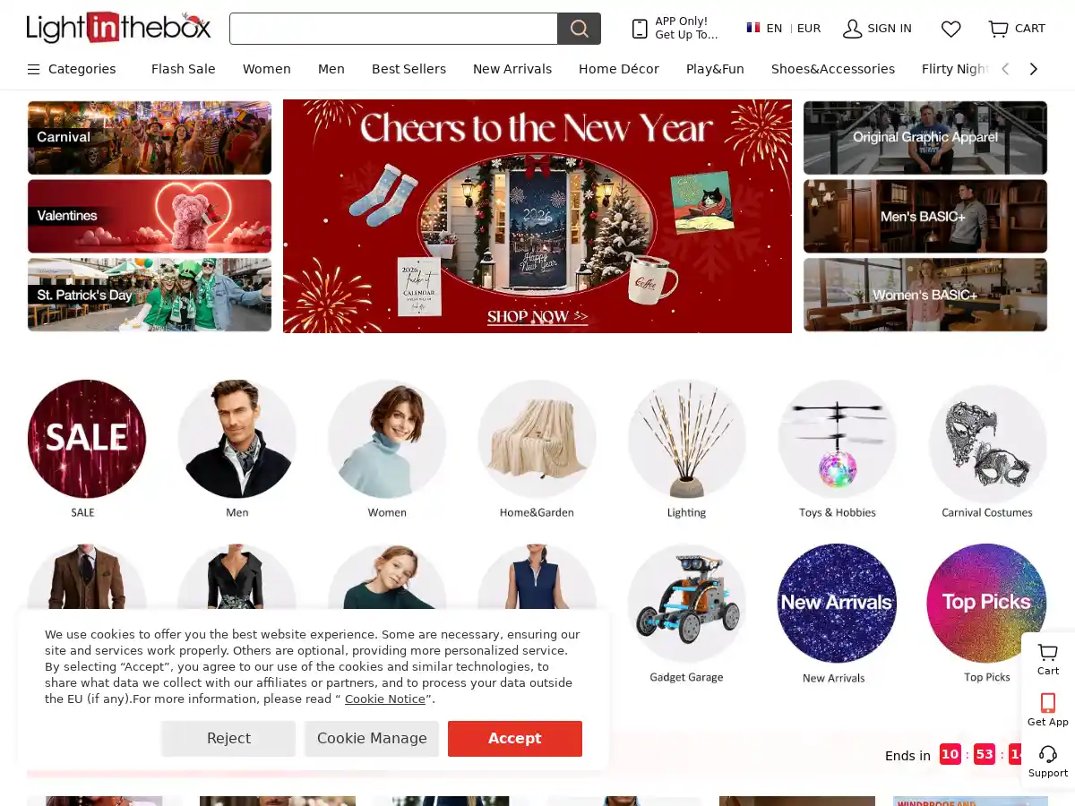 LightInTheBox screenshot