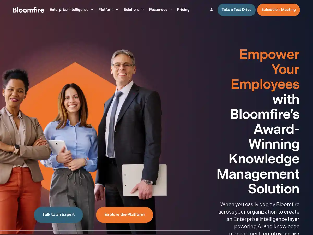 Bloomfire screenshot