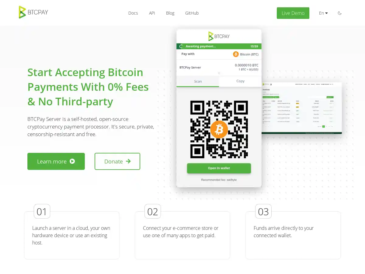 BTCPay Server screenshot