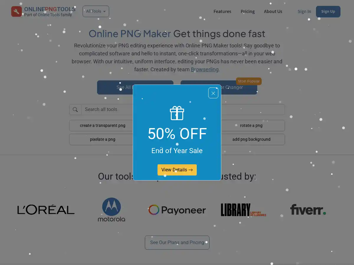 Online PNG Tools screenshot