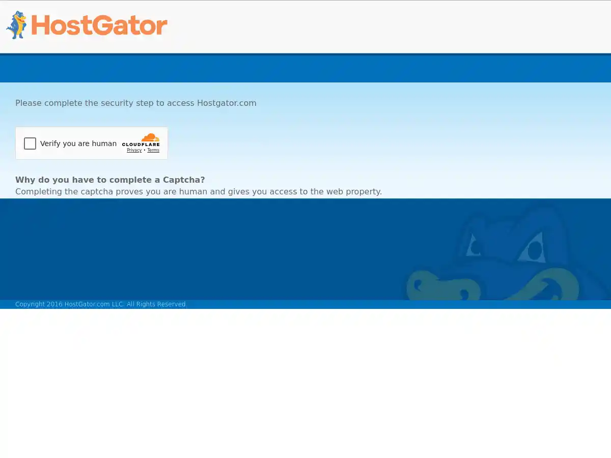 HostGator provides web hosting services screenshot