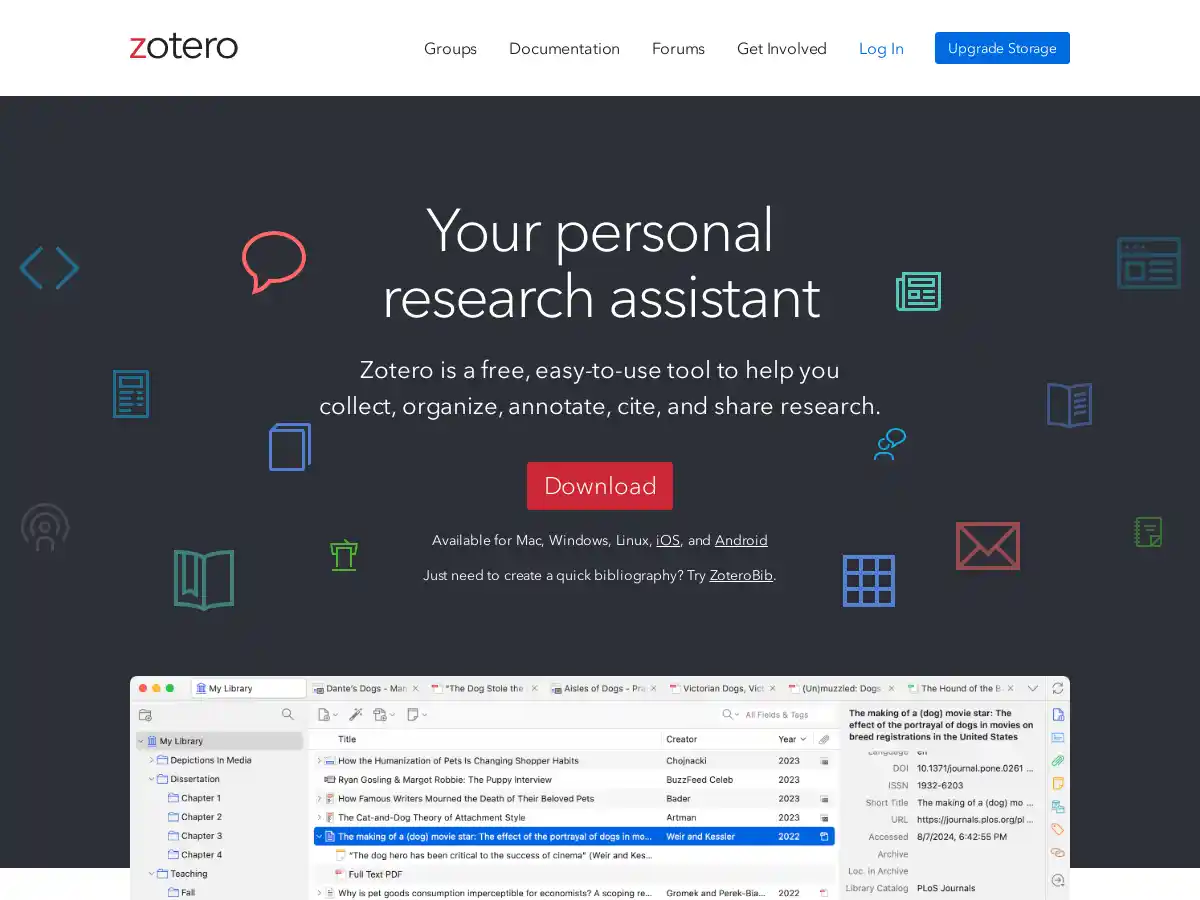 Zotero screenshot