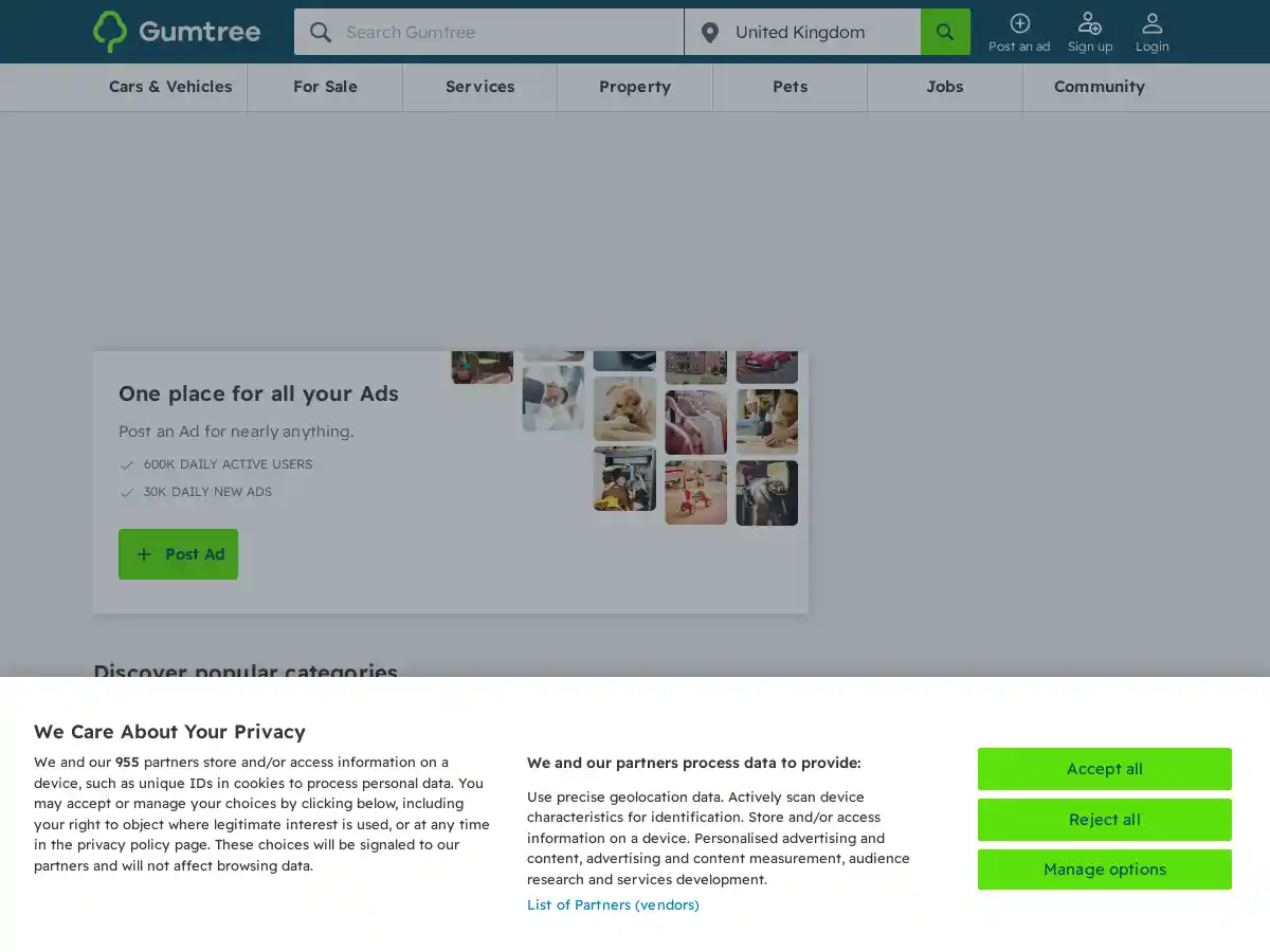 Gumtree screenshot