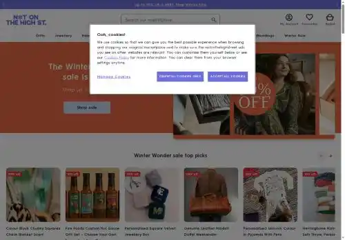 Notonthehighstreet screenshot