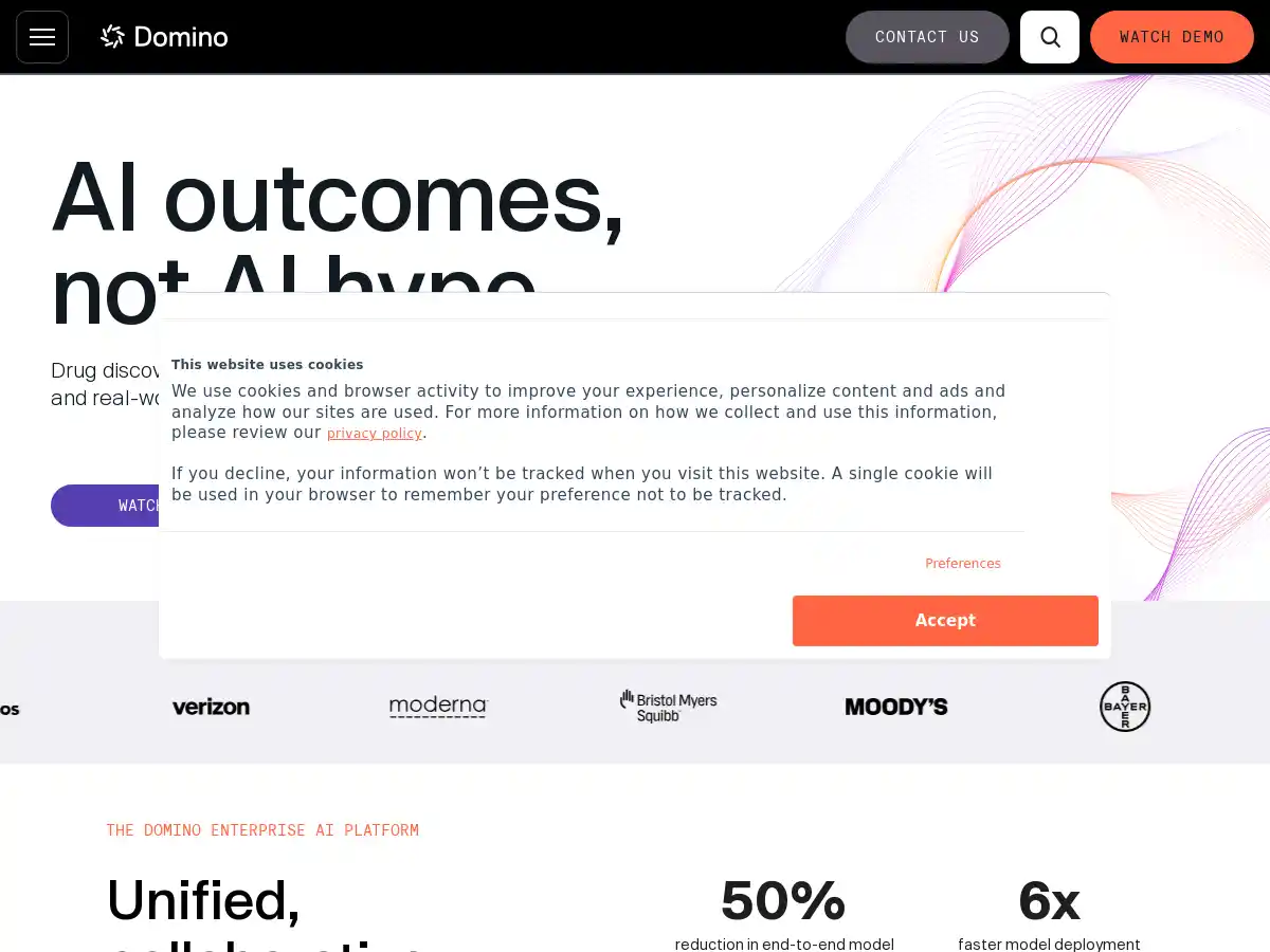 Domino Data Lab screenshot