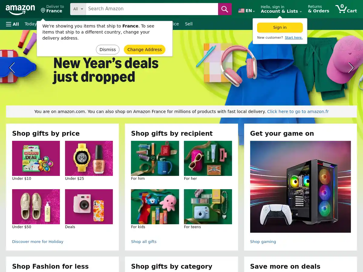 Amazon is screenshot