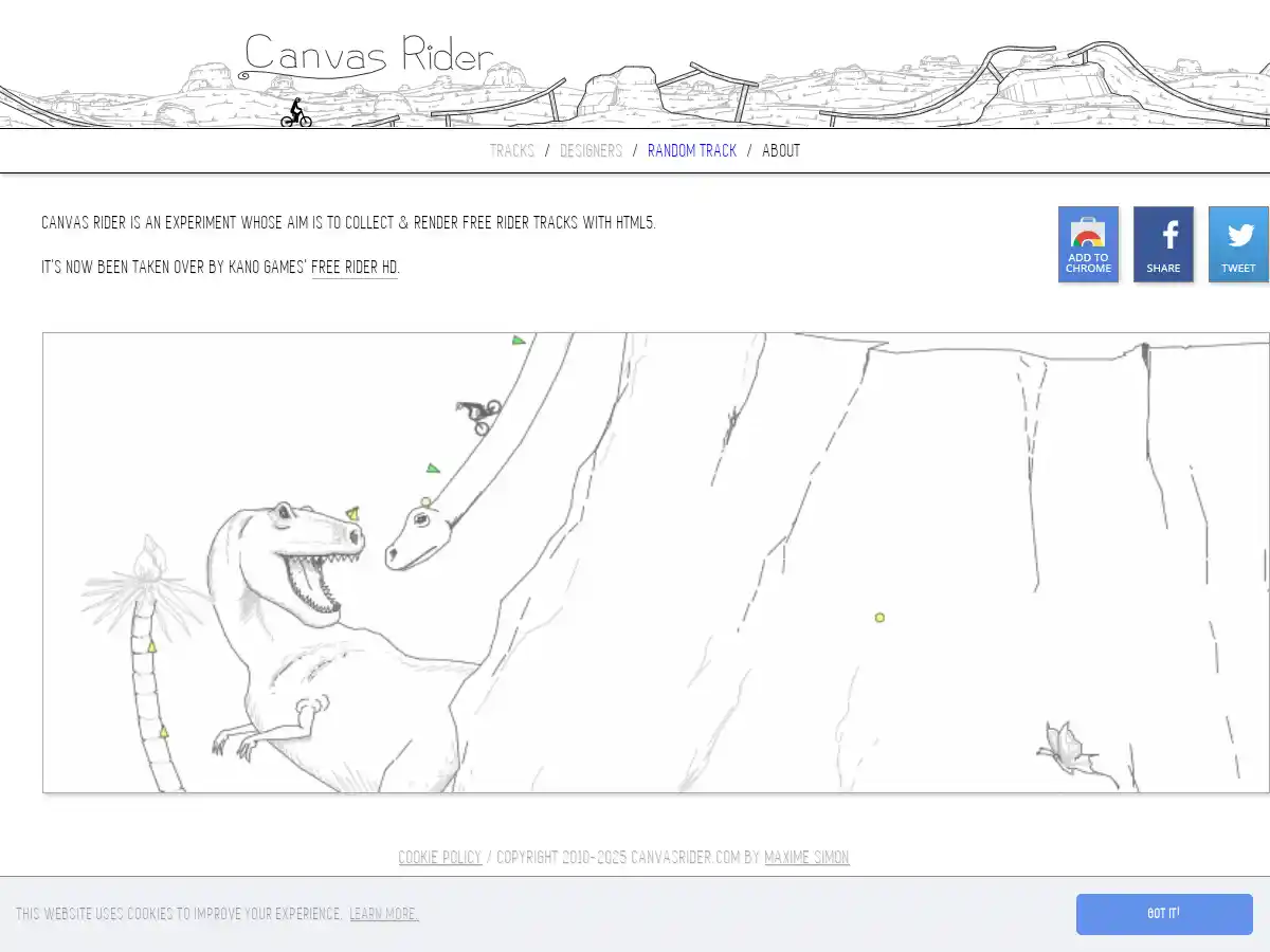 Canvas Rider screenshot