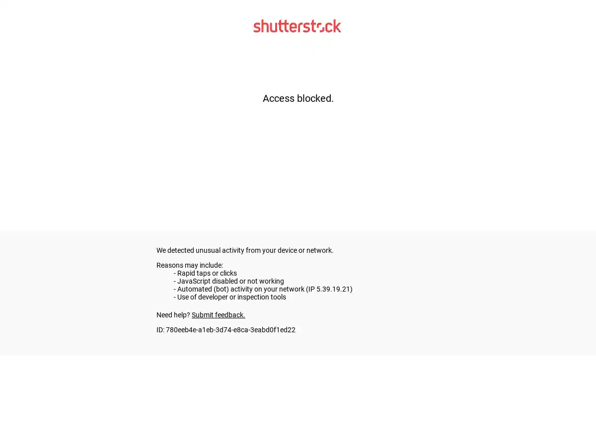 Shutterstock screenshot