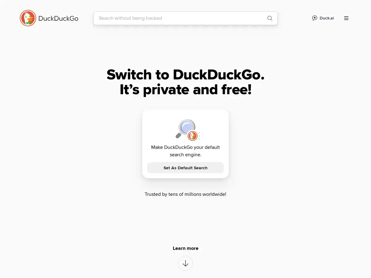 DuckDuckGo screenshot