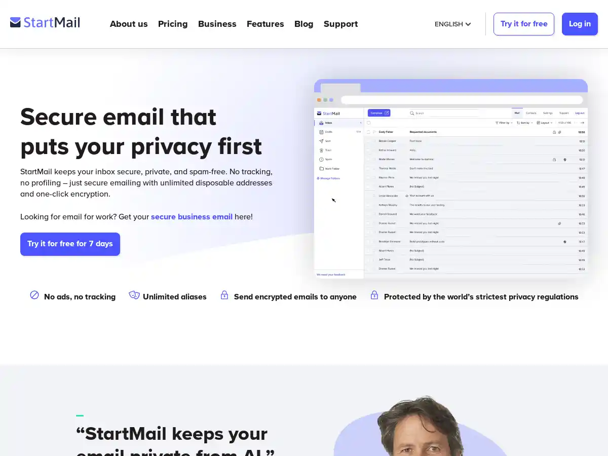 StartMail screenshot