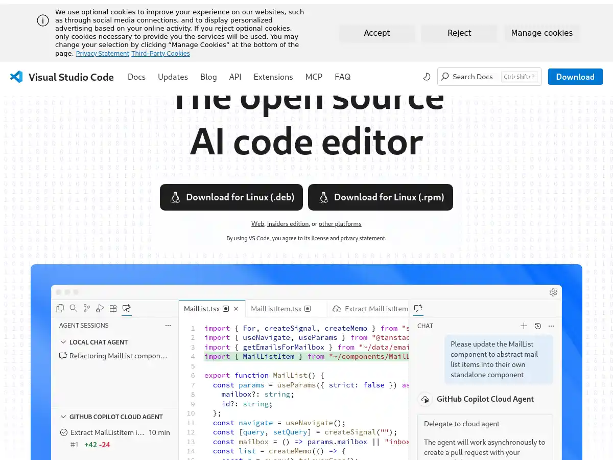Visual Studio Code screenshot
