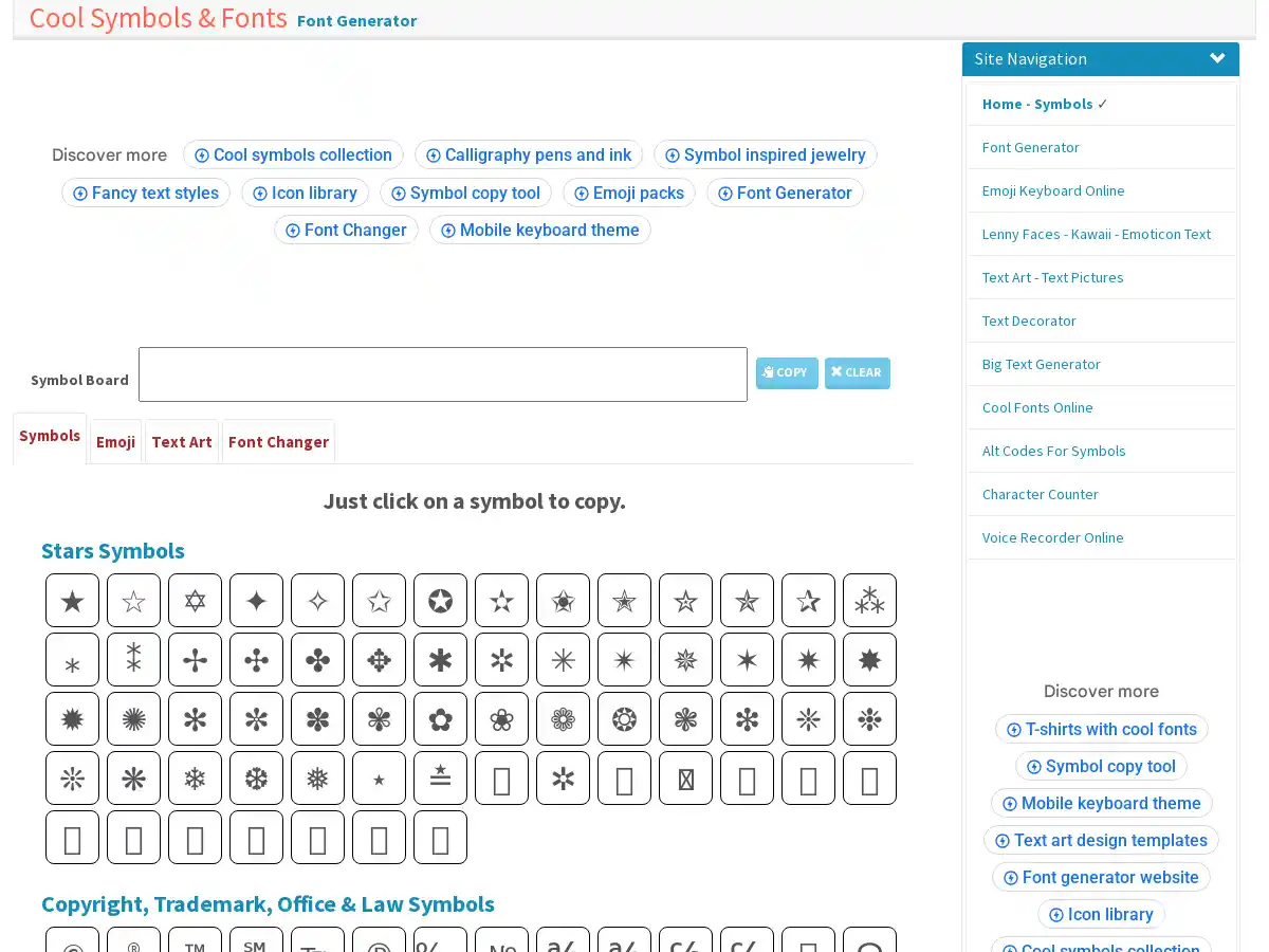 CoolSymbol screenshot