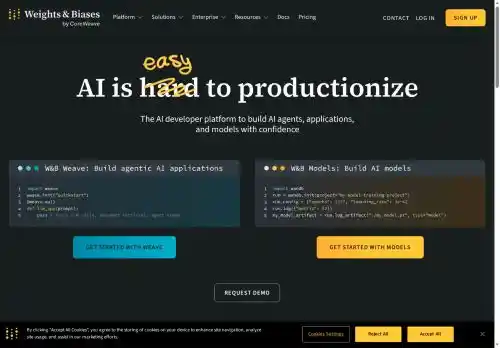 Weights & Biases screenshot