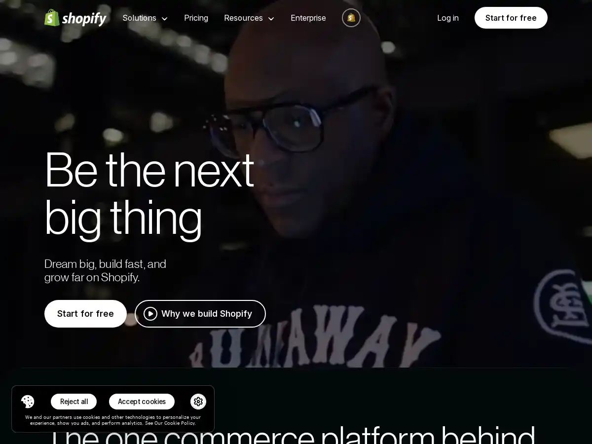 Shopify screenshot