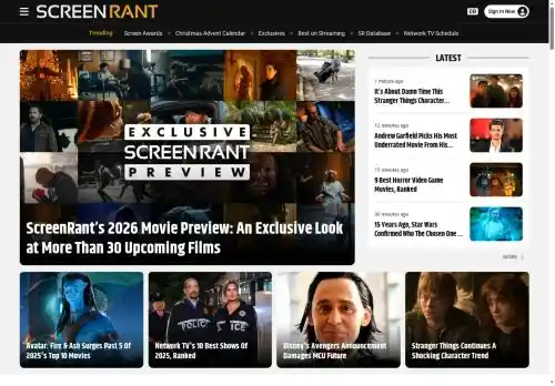 Screen Rant screenshot