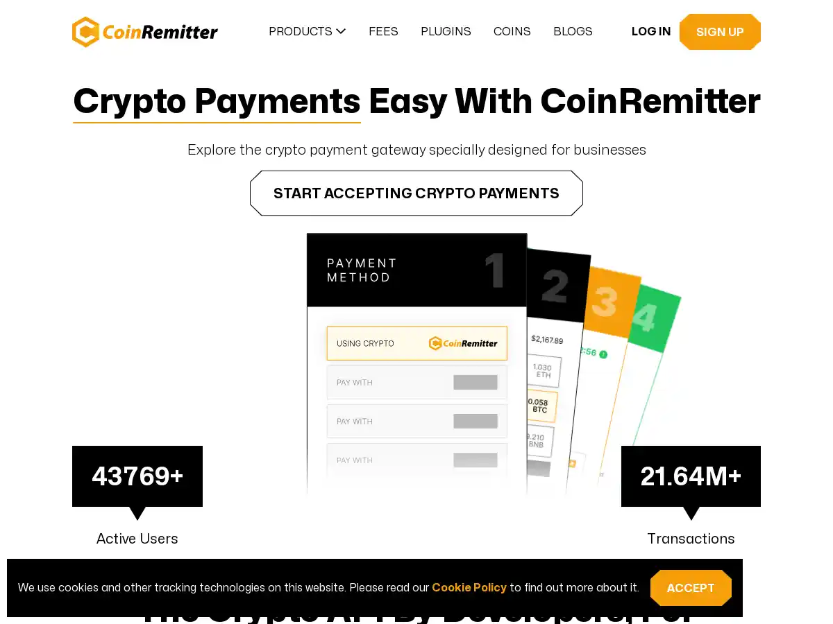 CoinRemitter is screenshot