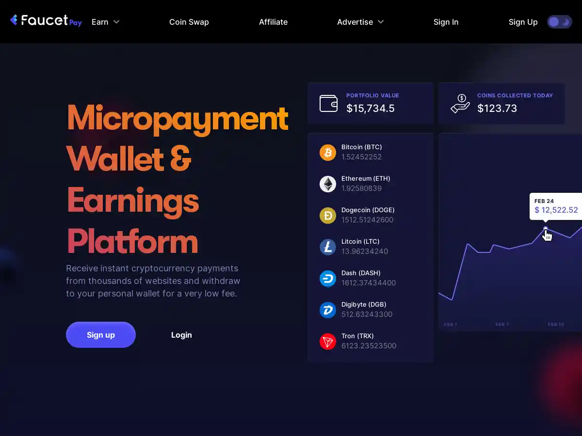 FaucetPay is screenshot