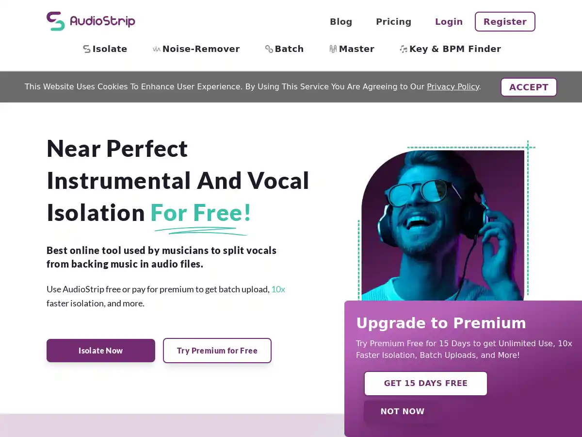 AudioStrip screenshot