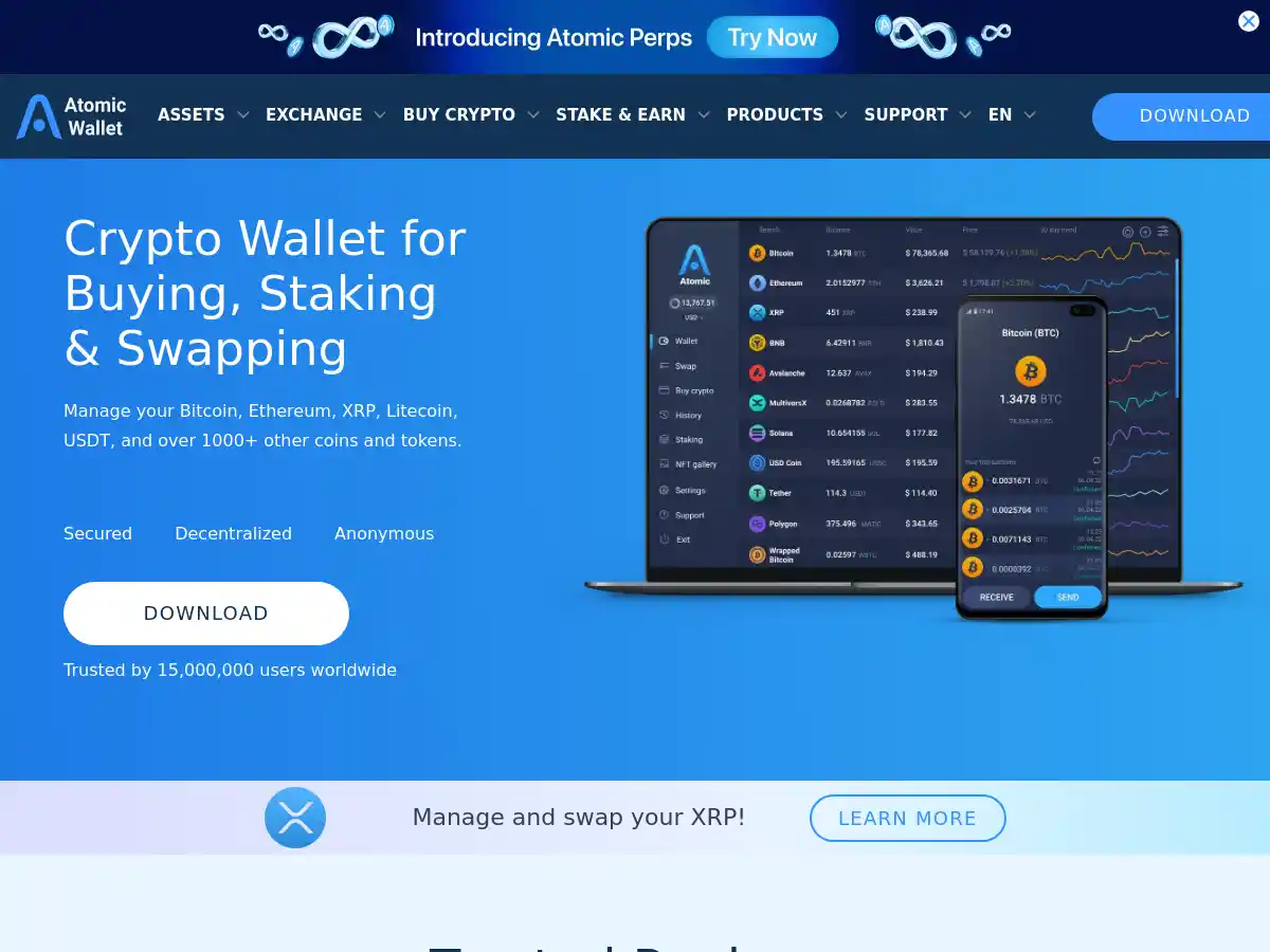 Atomic Wallet screenshot