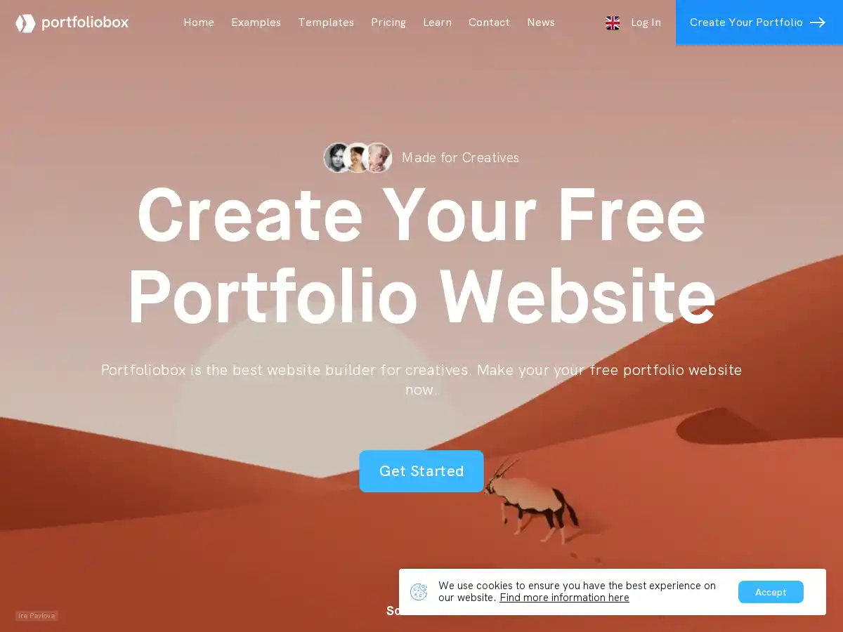 Portfoliobox screenshot