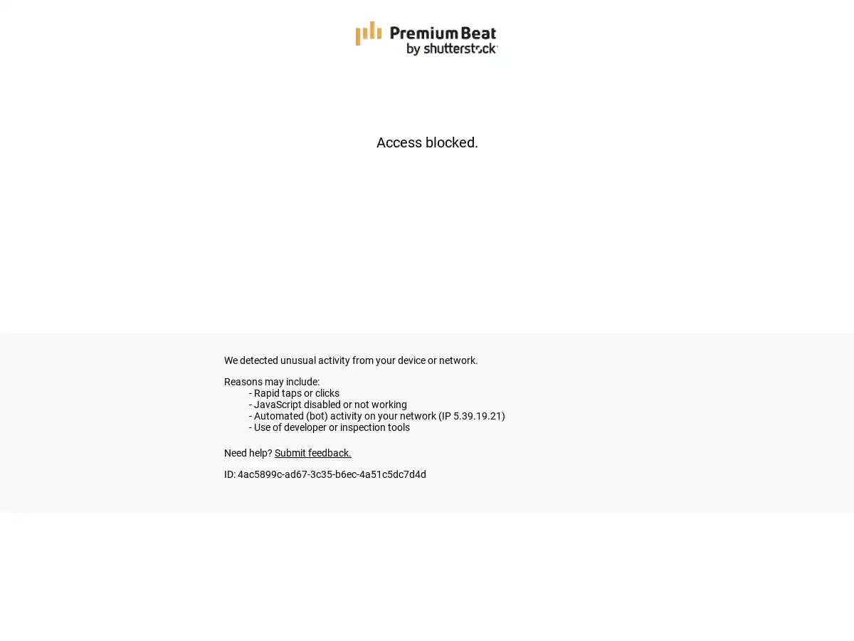 PremiumBeat screenshot