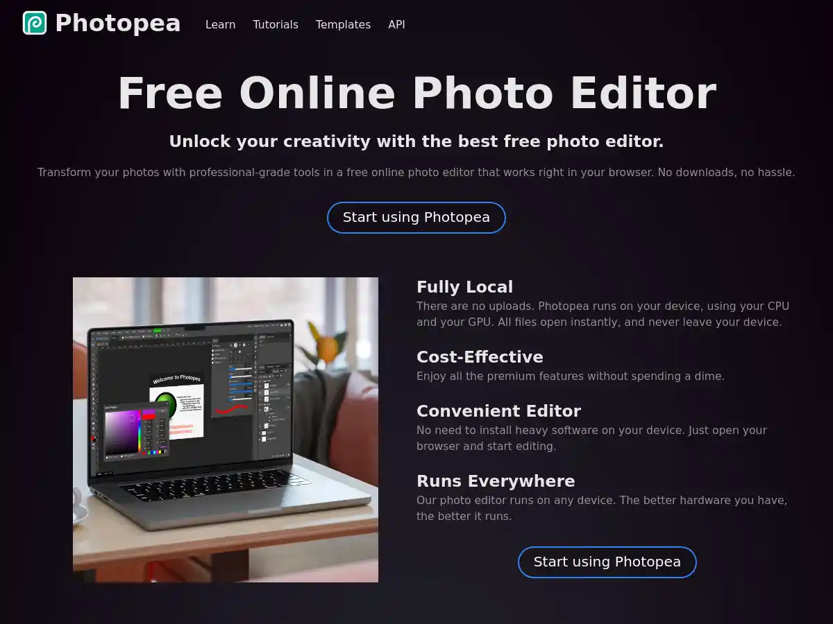 Photopea screenshot